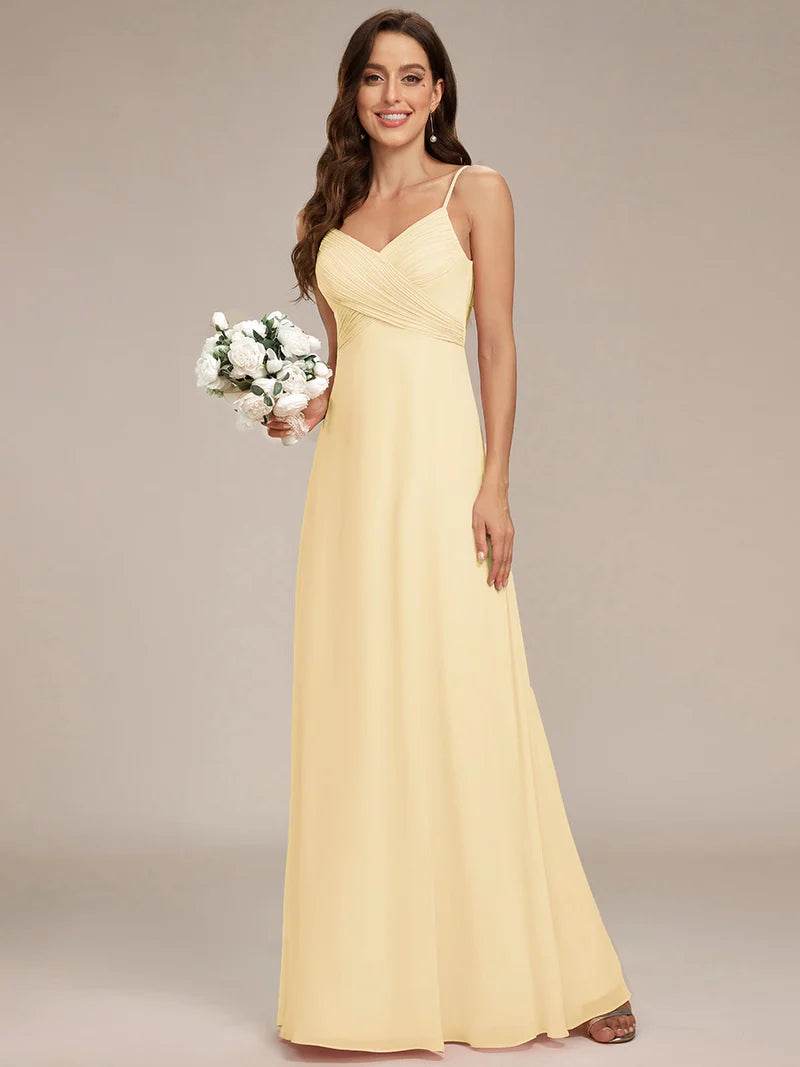 Sleeveless A-Line Evening Dress – Elegant Formal Gown for Special Occasions - Biamonde